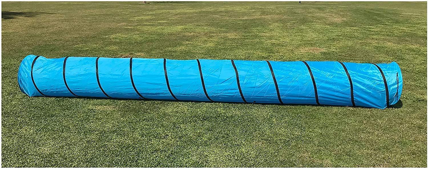 N&M Products Pet Agility Tunnel, Outdoor Training and Exercise Equipment for Dogs, Puppies, Cats, Kittens, Ferrets, and Rabbits