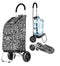 Trolley Dolly, Black Shopping Grocery Foldable Cart