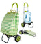 Trolley Dolly, Black Shopping Grocery Foldable Cart