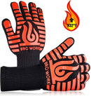 Grill Beast - Extreme Heat Resistant Grilling Gloves for Barbecue - Silicone Barbeque & Smoker Glove Pair