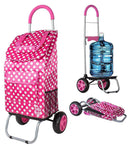 Trolley Dolly, Black Shopping Grocery Foldable Cart