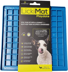Hyper Pet Lickimat Slow Feeder Dog Mat & Boredom Buster (Perfect For Dog Food, Dog Treats, Yogurt, or Peanut Butter) [Fun Alternative to a Slow Feed Dog Bowl], Available in a Variety of Colors & Sizes