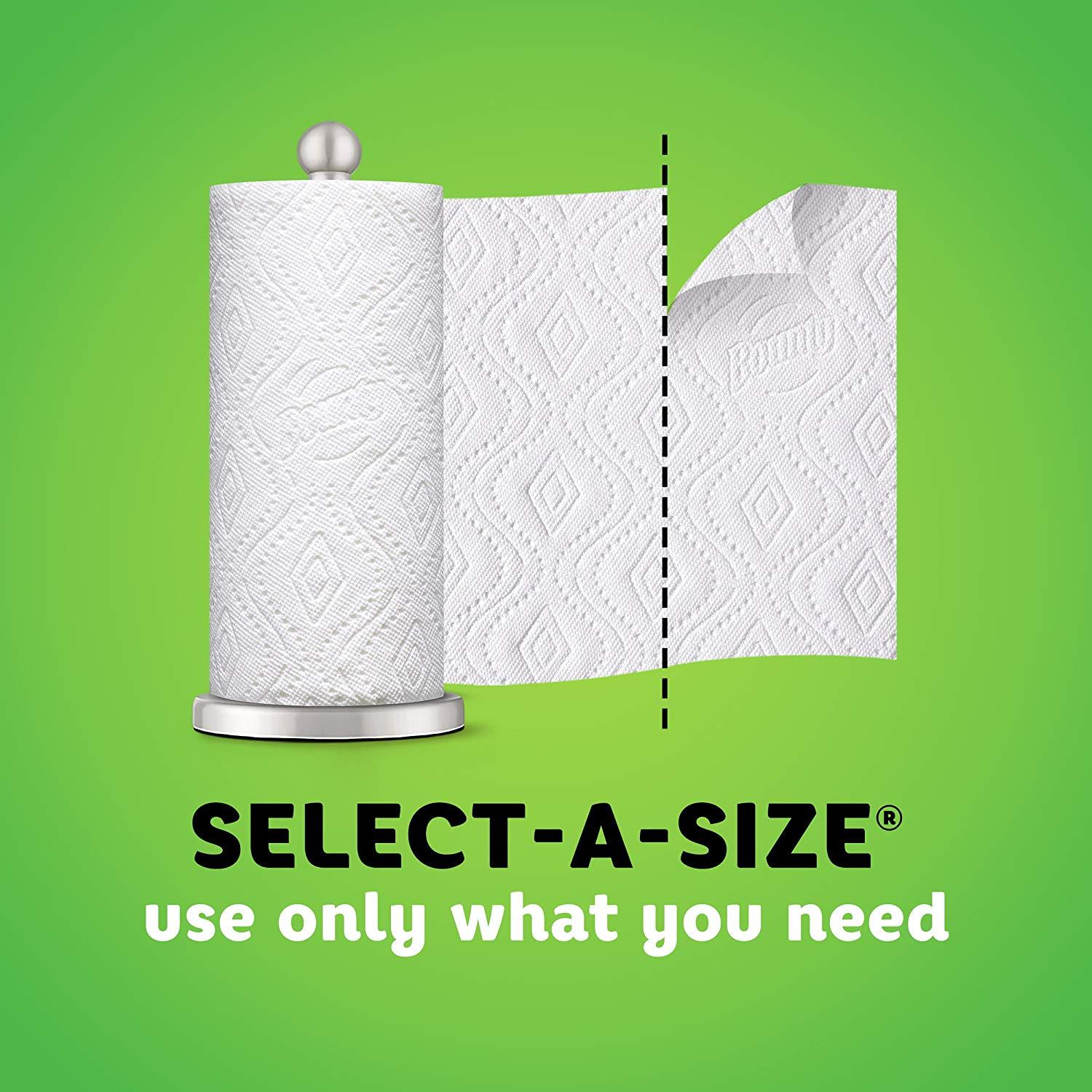Bounty Select-A-Size Paper Towels, Print, 6 Double Rolls = 12 Regular Rolls (Packaging May Vary)