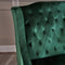 Christopher Knight Home Leah Traditional Tufted Winged Emerald Velvet Loveseat