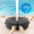 RestZone 18" Round Umbrella Base Weight Bag | Fits Any Offset, Cantilever & Outdoor Patio Umbrella Stand | Easy to Carry & Install | Holds Approx. 80lbs of Sand