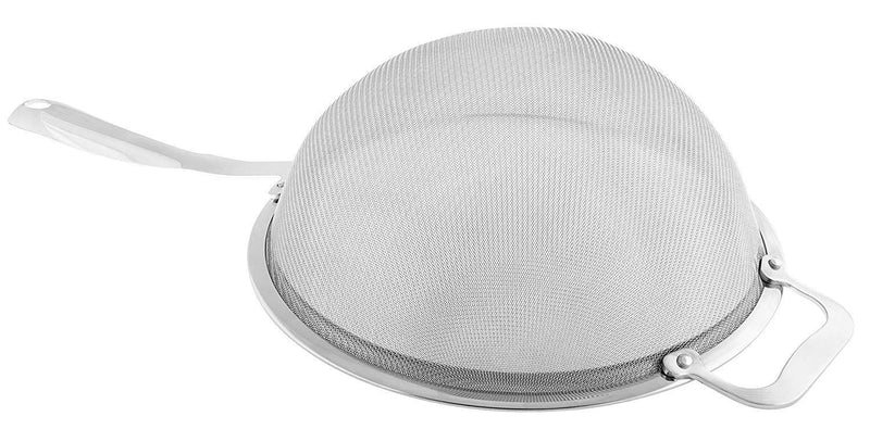 KUKPO Strainer - Fine Stainless Steel Double Mesh Strainer, 9 Inch Diameter!