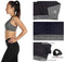 icyzone Padded Strappy Sports Bra Yoga Tops Activewear Workout Clothes for Women