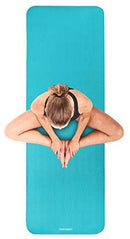 Retrospec Solana Yoga Mat 1" w/ Nylon Strap for Men & Women - Non Slip Exercise Mat for Yoga, Pilates, Stretching, Floor & Fitness Workouts