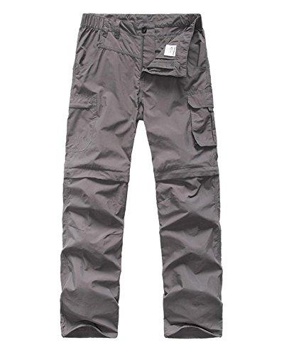 Mens Hiking Pants Adventure Quick Dry Convertible Lightweight Zip Off Fishing Travel Mountain Trousers