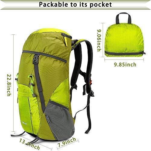 G4Free Lightweight Packable Hiking Backpack 40L Travel Camping Daypack Foldable