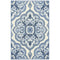 Maples Rugs Kitchen Rug - Vivian 2.5 x 4 Non Skid Small Accent Throw Rugs [Made in USA] for Entryway and Bedroom, 2'6 x 3'10, Blue