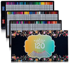 SUDEE STILE Colored Pencils 150 Unique Colors (No Duplicates) Art Drawing Colored Pencils Set with Case Sharpener