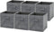 KaryHome  6 Pack - SimpleHouseware Foldable Cube Storage Bin, Black