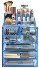 Sorbus Acrylic Cosmetic Makeup and Jewelry Storage Case Display-Spacious Design-for Bathroom, Dresser, Vanity and Countertop (4 Large, 2 Small Drawers, Clear)