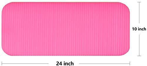 BalanceFrom GoYoga+ All-Purpose 1/2-Inch Extra Thick High Density Anti-Tear Exercise Yoga Mat and Knee Pad with Carrying Strap