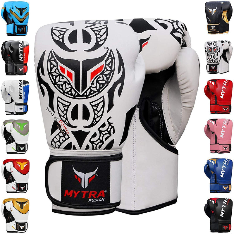 Mytra Fusion Boxing Gloves 10oz 12oz 14oz 16oz Boxing Gloves for Training Punching Sparring Punching Bag Boxing Bag Gloves Punch Bag Mitts