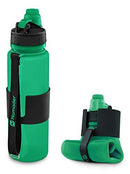 Nomader Collapsible Water Bottle - Leak Proof Twist Cap - BPA Free, 22 oz