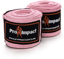 Pro Impact Mexican Style Boxing Handwraps 180" with Closure – Elastic Hand & Wrist Support for Muay Thai Kickboxing Training Gym Workout or MMA for Men & Women - 1 Pair