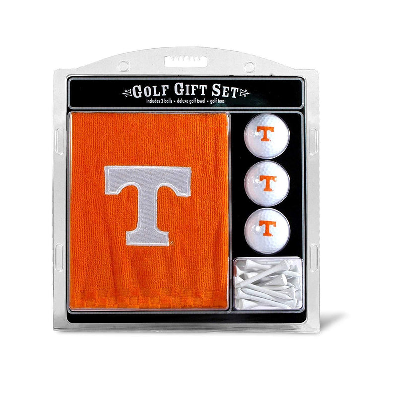 Team Golf NCAA Gift Set Embroidered Golf Towel, 3 Golf Balls, and 14 Golf Tees 2-3/4" Regulation, Tri-Fold Towel 16" x 22" & 100% Cotton