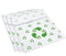 Clean Cubes 13 Gallon Disposable Trash Cans & Recycling Bins, 3 Pack (White)