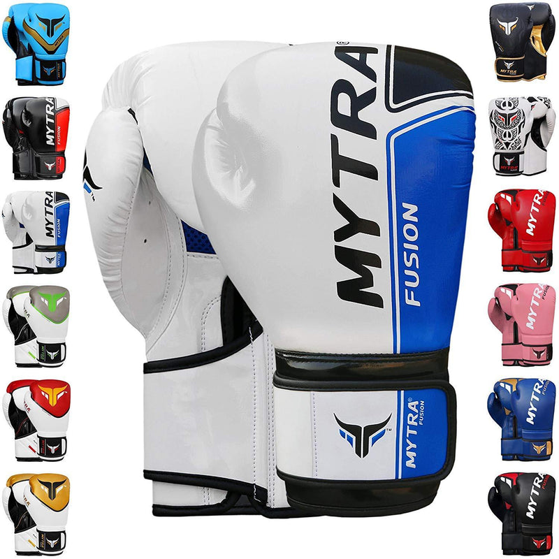 Mytra Fusion Boxing Gloves 10oz 12oz 14oz 16oz Boxing Gloves for Training Punching Sparring Punching Bag Boxing Bag Gloves Punch Bag Mitts