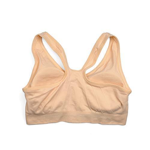 Women's Zip Front Sports Bra Wireless Post-Surgery Bra Active Yoga Sports Bras