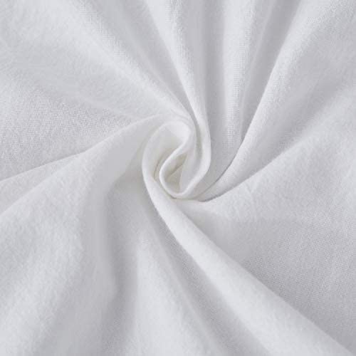 100% Washed Cotton Duvet Cover 3 Piece, Comforter Cover Queen Full Size, Solid Color and Ultra Soft with Zipper Closure, Corner Ties, Simple Bedding Style, Gray by SORMAG