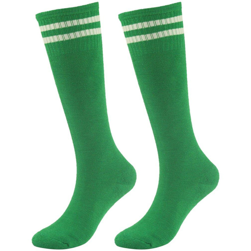 Youth Soccer Socks Fasoar Teens Knee High Football Socks Long Striped Rugby Tube Socks 2/6/10 Pairs