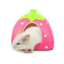 Spring Fever Small Big Animal Strawberry Guinea Pigs Rabbit Dog Cat Puppy Pet Fleece House Indoor Water Resistant Beds