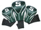 Team Golf NCAA Contour Golf Club Headcovers (3 Count), Numbered 1, 3, & X, Fits Oversized Drivers, Utility, Rescue & Fairway Clubs, Velour lined for Extra Club Protection