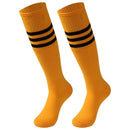 saounisi Unisex Tube Socks Stripe,2 Pairs Knee High Football Soccer Volleyball Baseball Cheerleading Team Socks