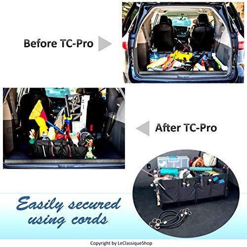 TRUNKCRATEPRO Collapsible Portable Multi Compartments Heavy Duty Non-Slip Cargo Trunk Organizer Storage, Blue