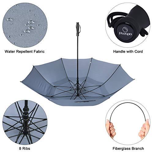 Prospo Golf Umbrella 62/68 inch Large Heavy Duty Automatic Open Windproof Double Canopy Oversized Stick Vented Umbrellas