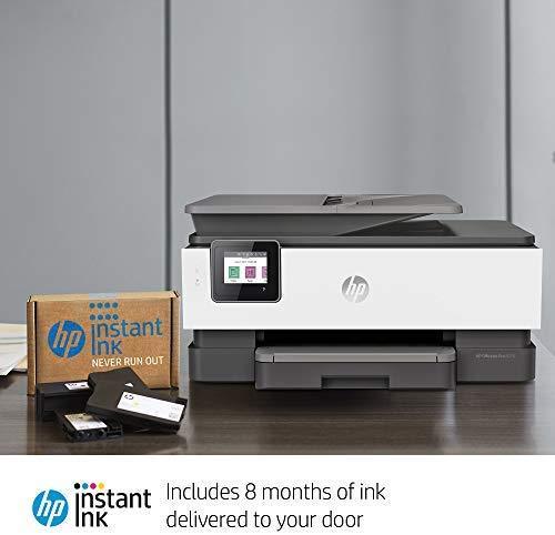 HP OfficeJet Pro 8035 All-in-One Wireless Printer - Includes 8 Months of Ink Delivered to Your Door, Smart Home Office Productivity - Basalt (5LJ23A)