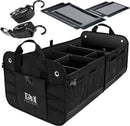 TRUNKCRATEPRO Collapsible Portable Multi Compartments Trunk Organizer, Gray