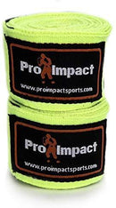 Pro Impact Mexican Style Boxing Handwraps 180" with Closure – Elastic Hand & Wrist Support for Muay Thai Kickboxing Training Gym Workout or MMA for Men & Women - 1 Pair