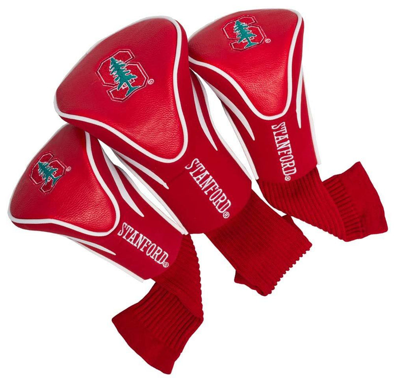 Team Golf NCAA Contour Golf Club Headcovers (3 Count), Numbered 1, 3, & X, Fits Oversized Drivers, Utility, Rescue & Fairway Clubs, Velour lined for Extra Club Protection