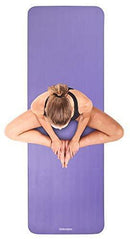 Retrospec Solana Yoga Mat 1" w/ Nylon Strap for Men & Women - Non Slip Exercise Mat for Yoga, Pilates, Stretching, Floor & Fitness Workouts