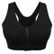 Women's Zip Front Sports Bra Wireless Post-Surgery Bra Active Yoga Sports Bras