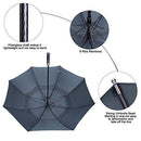 Prospo Golf Umbrella 62/68 inch Large Heavy Duty Automatic Open Windproof Double Canopy Oversized Stick Vented Umbrellas