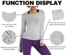 BUBBLELIME Workout Tops for Women Athletic Shirts Soft Modal Sexy Open Back Activewear Yoga Running Outdoor Sports