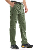 Mens Hiking Pants Adventure Quick Dry Convertible Lightweight Zip Off Fishing Travel Mountain Trousers