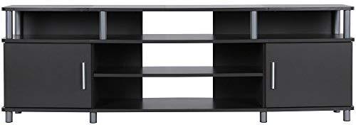 Ameriwood Home Carson TV Stand for TVs up to 70", Black