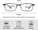 Cyxus Blue Light Blocking Computer Glasses [Better Sleep] Anti Digital Eye Strain Headache Video Eyewear (Blue Browline Frame)