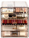 Sorbus Cosmetics Makeup and Jewelry Big Storage Display-Stylish Vanity, Bathroom Case, 4 Large, 2 Small Drawers, Clear