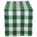 DII Cotton Buffalo Check Table Runner for Family Dinners or Gatherings, Indoor or Outdoor Parties, Halloween, & Everyday Use (14x72",  Seats 4-6 People), Orange & Black