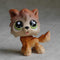 TOP Satisfied Brown Wolf Dog Pubby #2141 Action Figure LPS mini LHCTLEST PET SHOP 2" Fast Ship